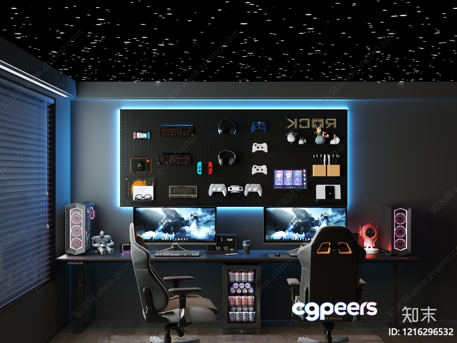 A Gaming Room 3D Model - 15026 - VRAY Render A Gaming Room 3D Model - 15026 - VRAY Render