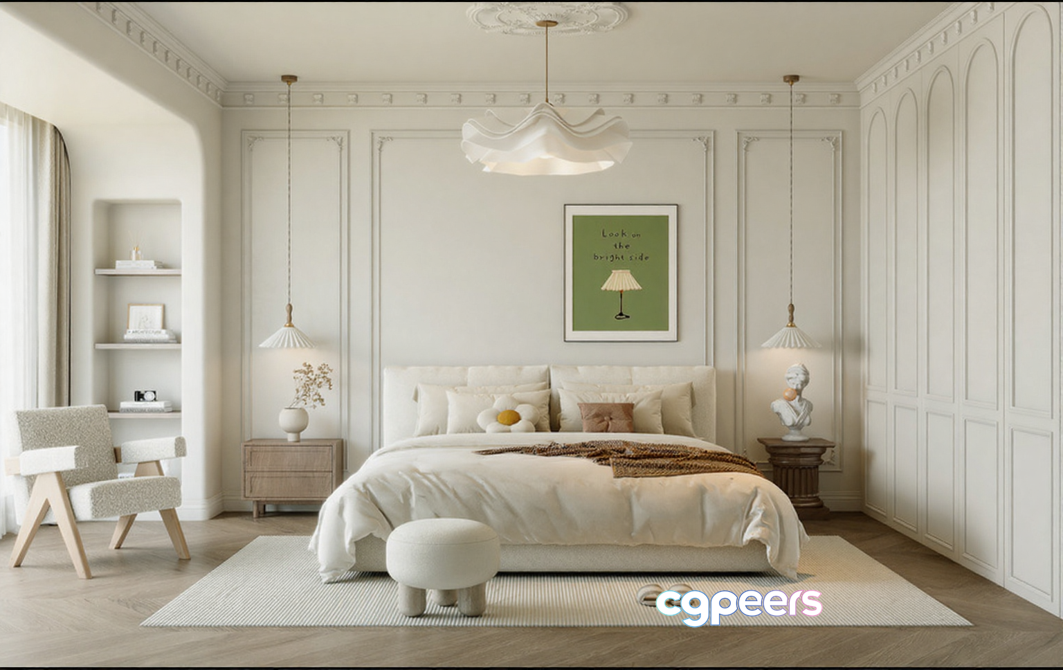 Cozy Bedroom 3D Model - 6649 - CORONA Render Cozy Bedroom 3D Model - 6649 - CORONA Render