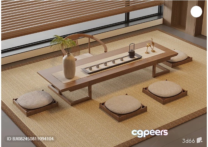 Minimalist Japanese Room 3D Model - 2215 - VRAY Render Minimalist Japanese Room 3D Model - 2215 - VRAY Render