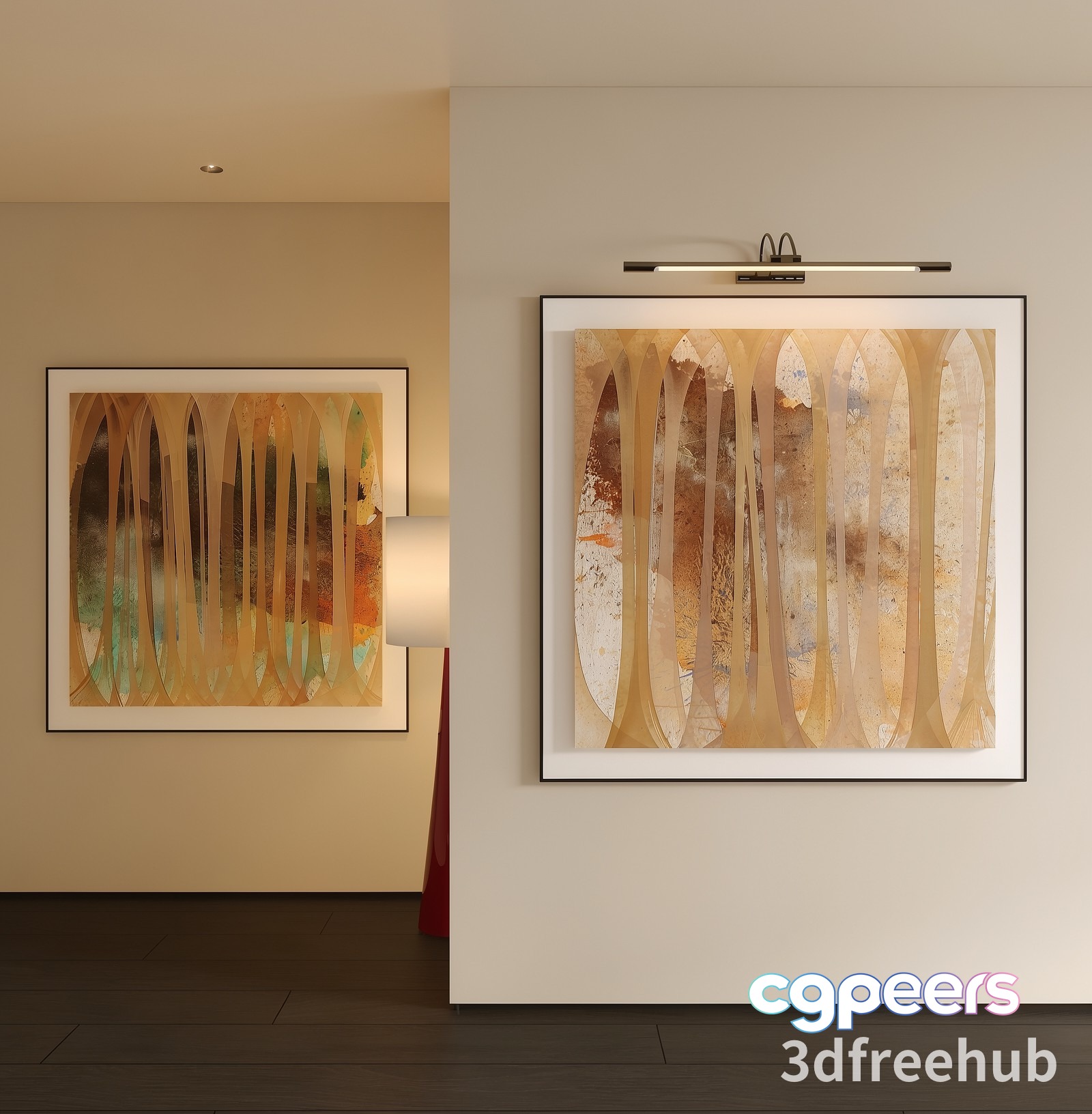 Modern Art Pieces 3D Model - 21933 - VRAY Render Modern Art Pieces 3D Model - 21933 - VRAY Render