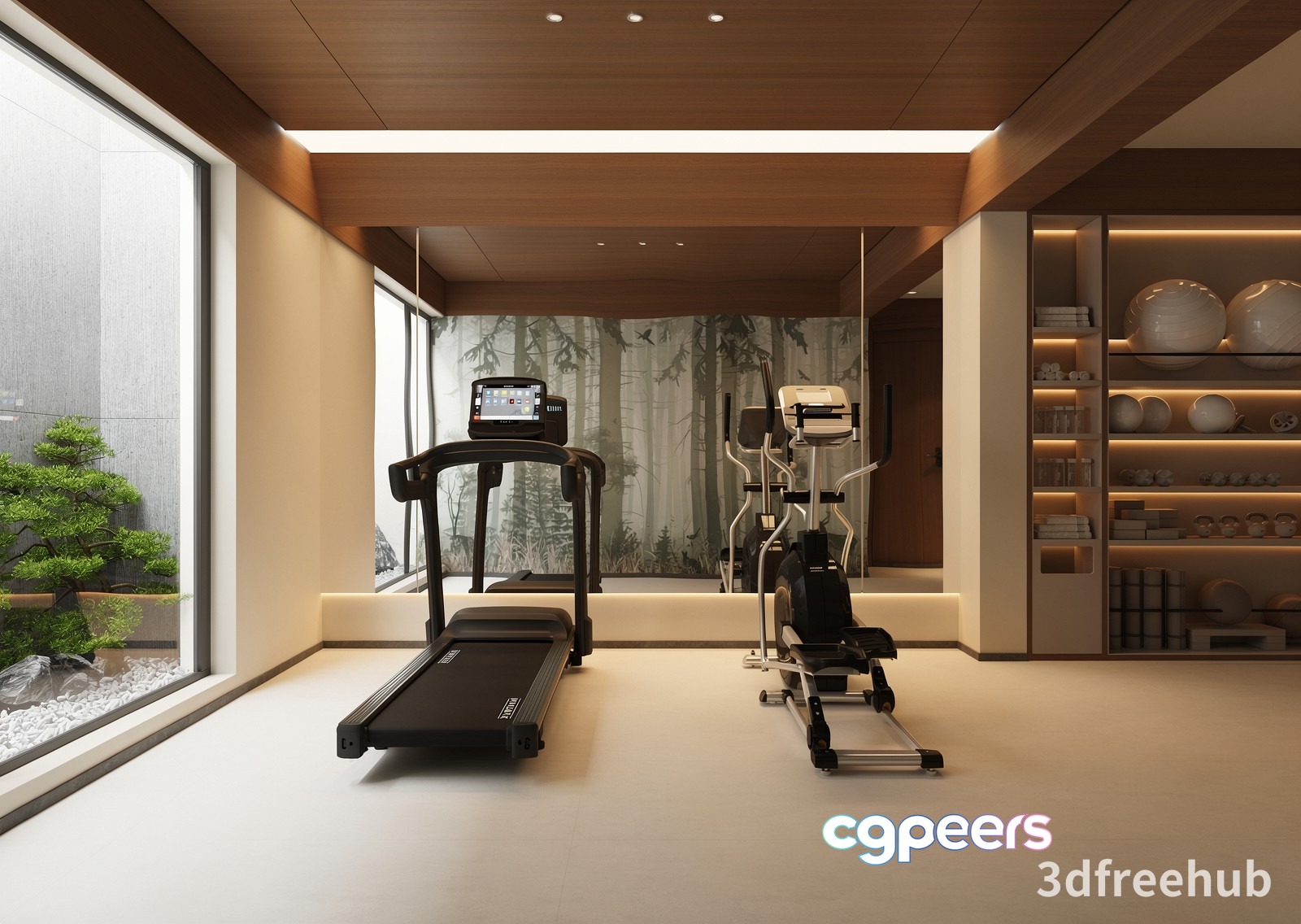 Modern Exercise Equipment 3D Model - 18890 - VRAY Render Modern Exercise Equipment 3D Model - 18890 - VRAY Render