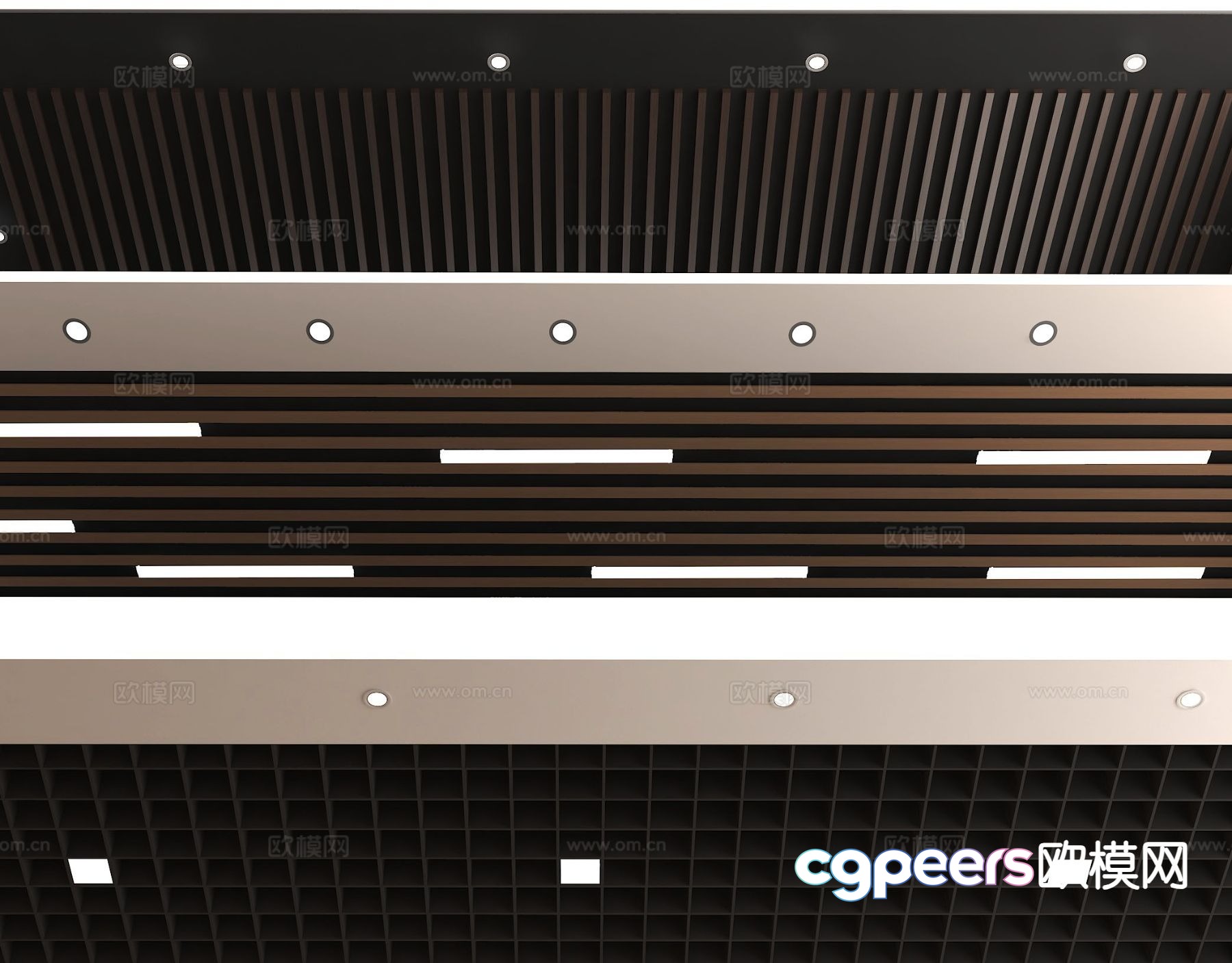 Modern Light Fixture 3D Model - 8123 - VRAY Render