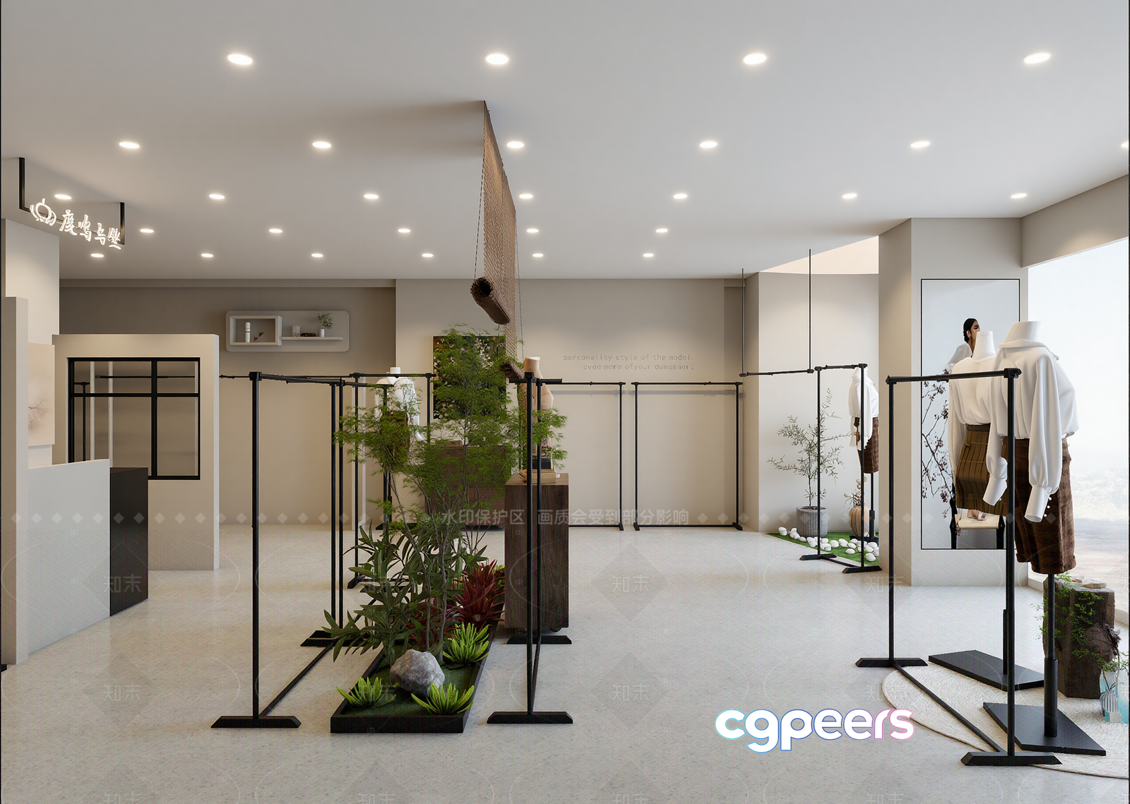 Modern Clothing Store 3D Model - 13756 - VRAY Render