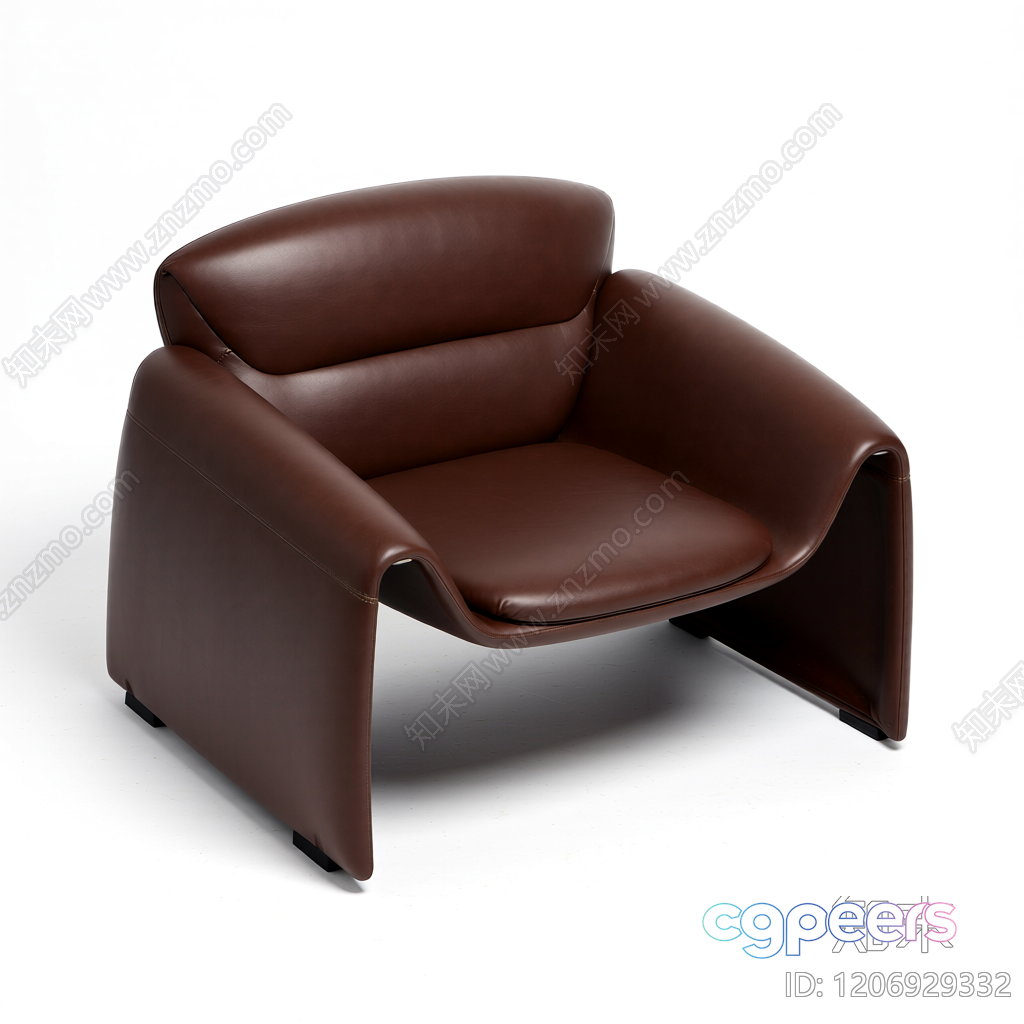 Modern Leather Chair 3D Model - 18667 - VRAY Render Modern Leather Chair 3D Model - 18667 - VRAY Render