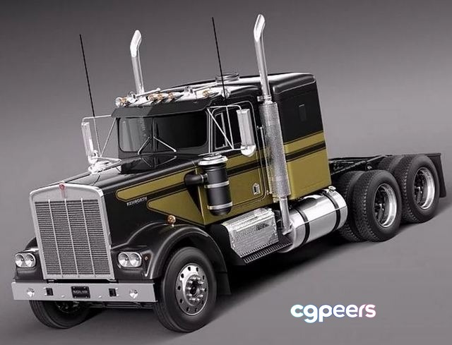 3D Game Assets - Kenworth W900 1974 3D Game Assets - Kenworth W900 1974