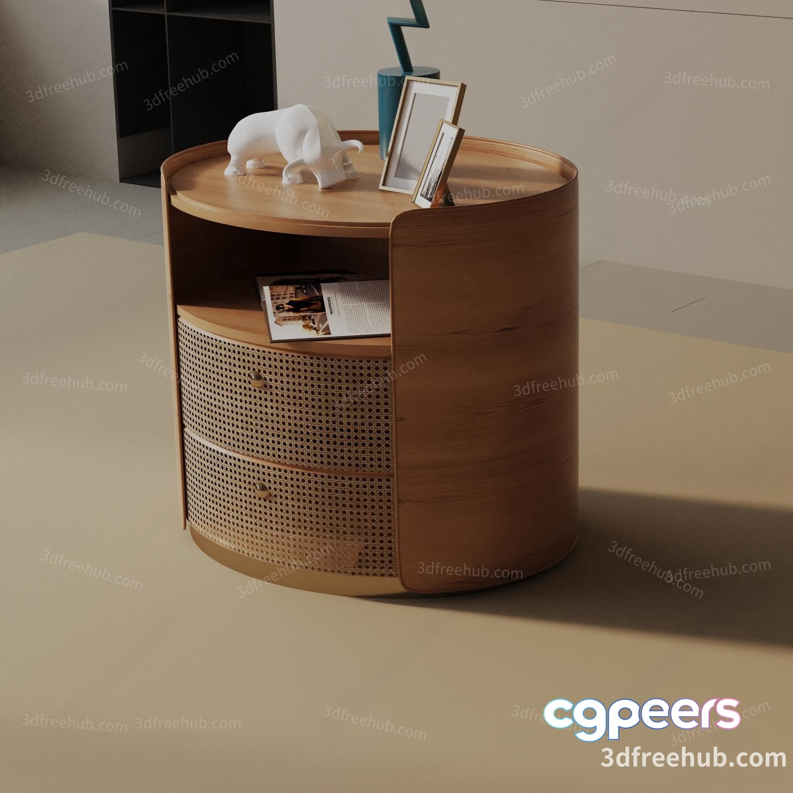 Modern Living Room 3D Model - 22160 - VRAY Render