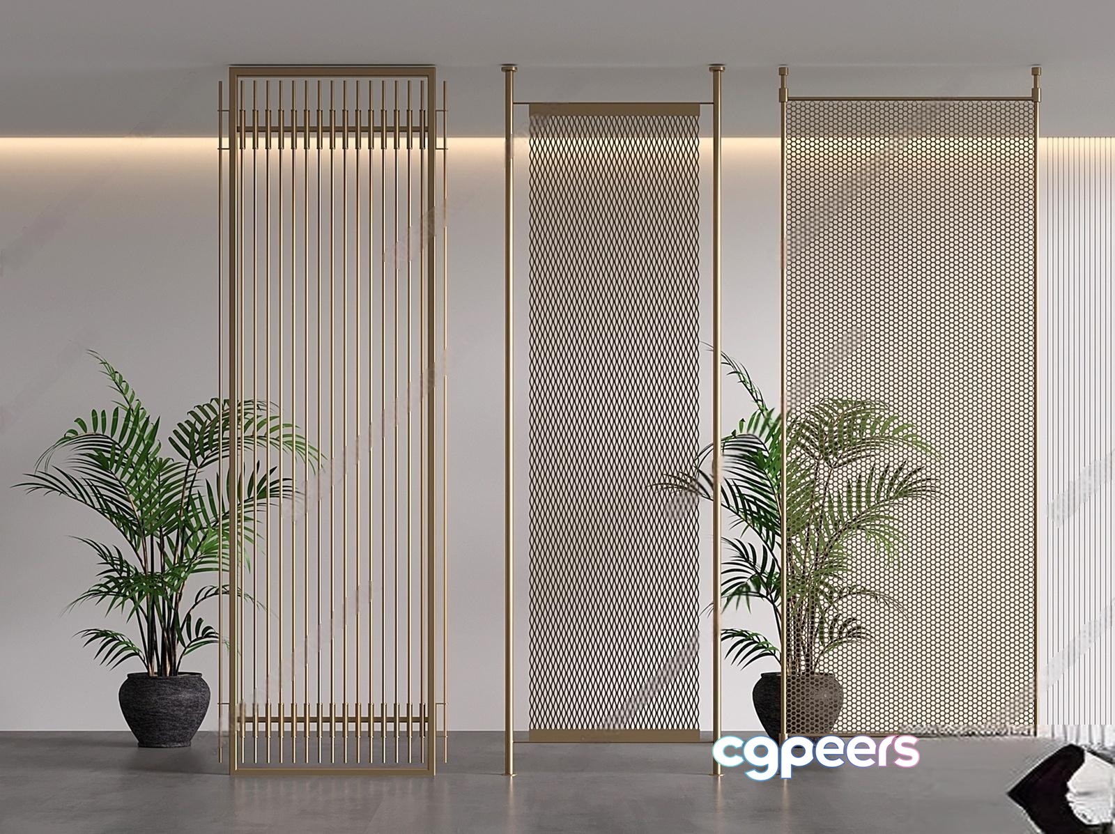 A Room Divider With A Modern Design 3D Model - 8274 - VRAY Render A Room Divider With A Modern Design 3D Model - 8274 - VRAY Render