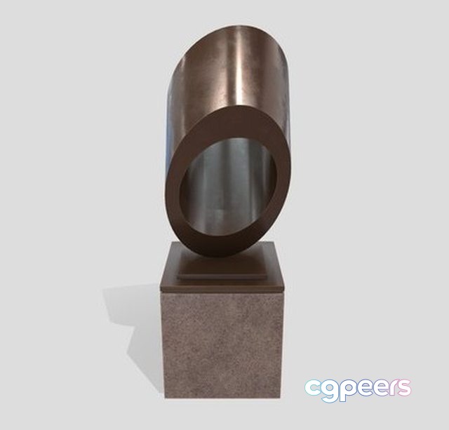 3D Game Assets - Modern Abstract Metal Art Sculpture 08 3D Game Assets - Modern Abstract Metal Art Sculpture 08