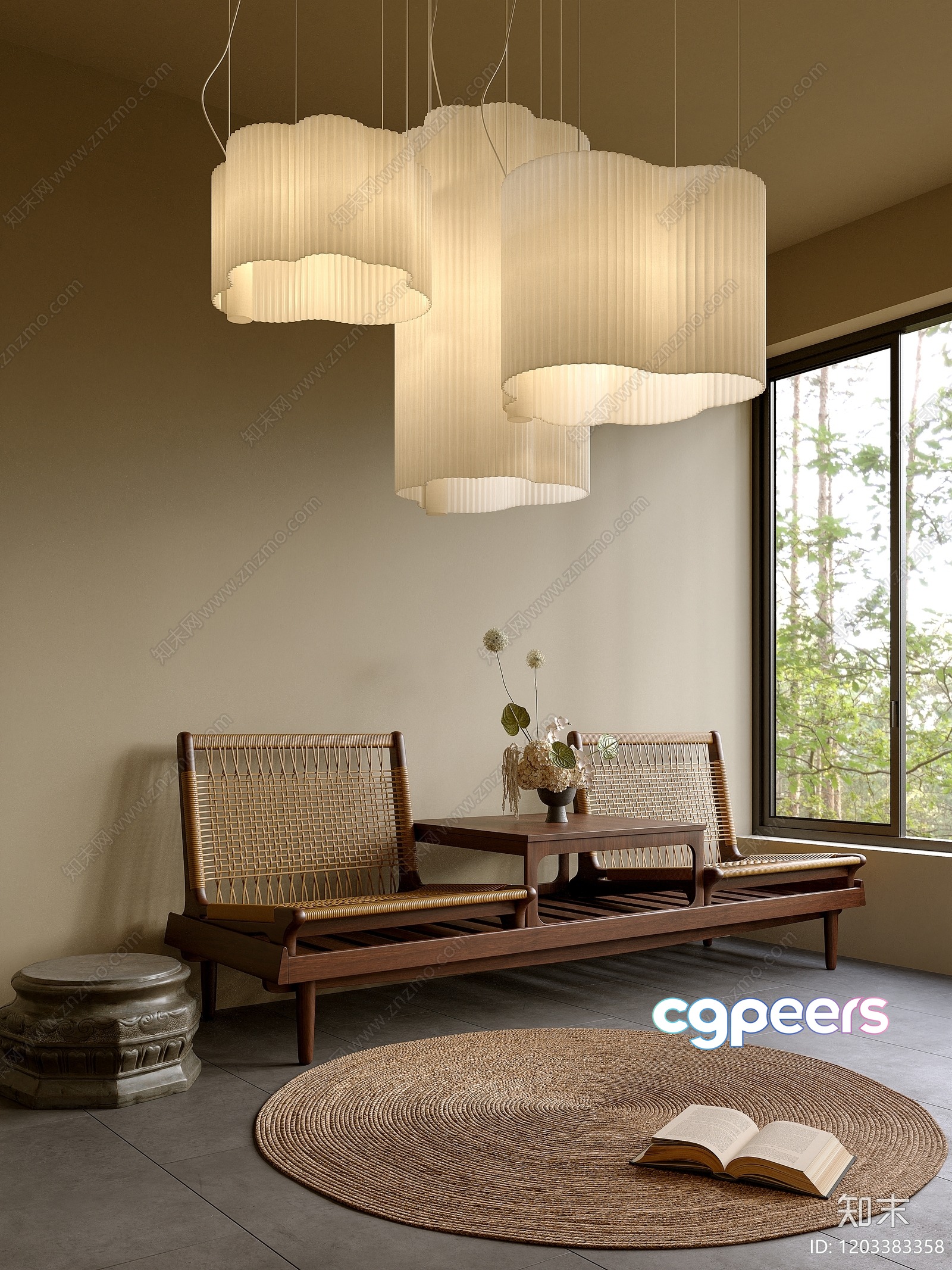 Modern Living Room 3D Model - 176 - VRAY Render