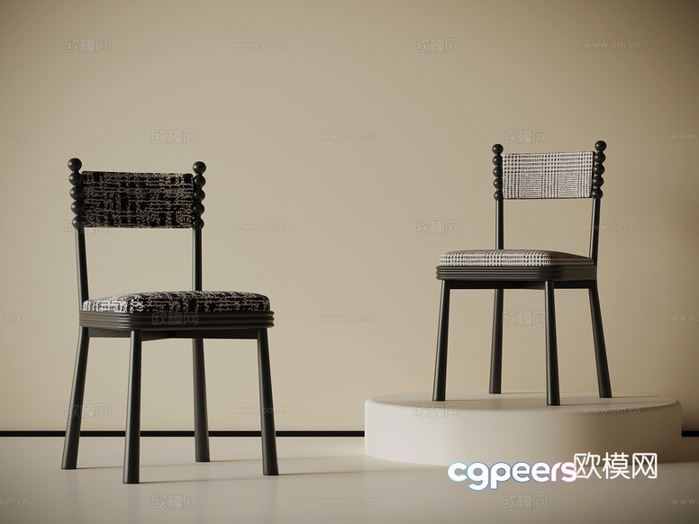 Two Chairs 3D Model - 7255 - VRAY Render Two Chairs 3D Model - 7255 - VRAY Render