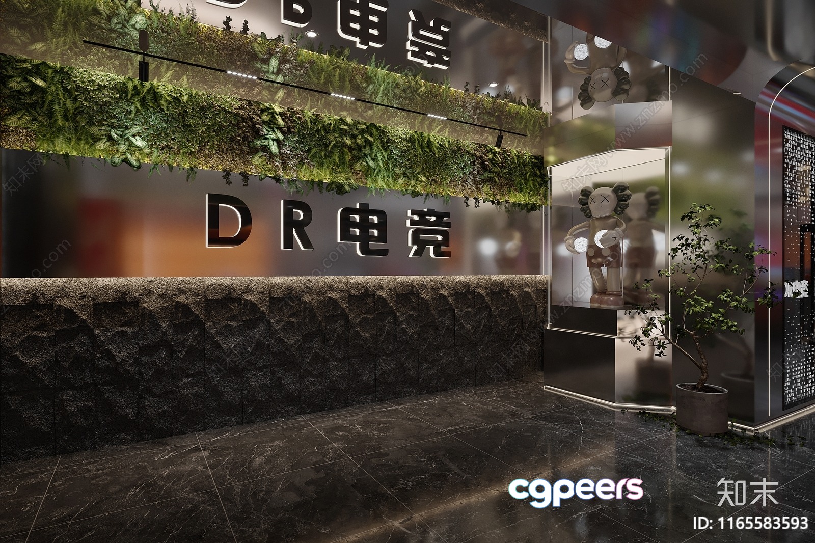 Modern Commercial Space 3D Model - 10366 - VRAY Render Modern Commercial Space 3D Model - 10366 - VRAY Render