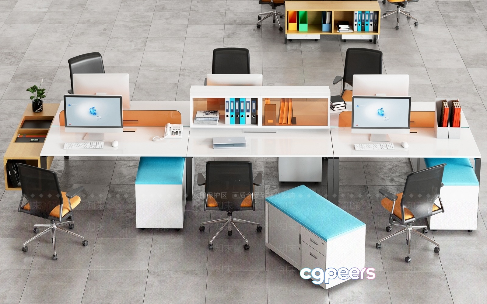 Modern Office Space 3D Model - 15188 - VRAY Render Modern Office Space 3D Model - 15188 - VRAY Render