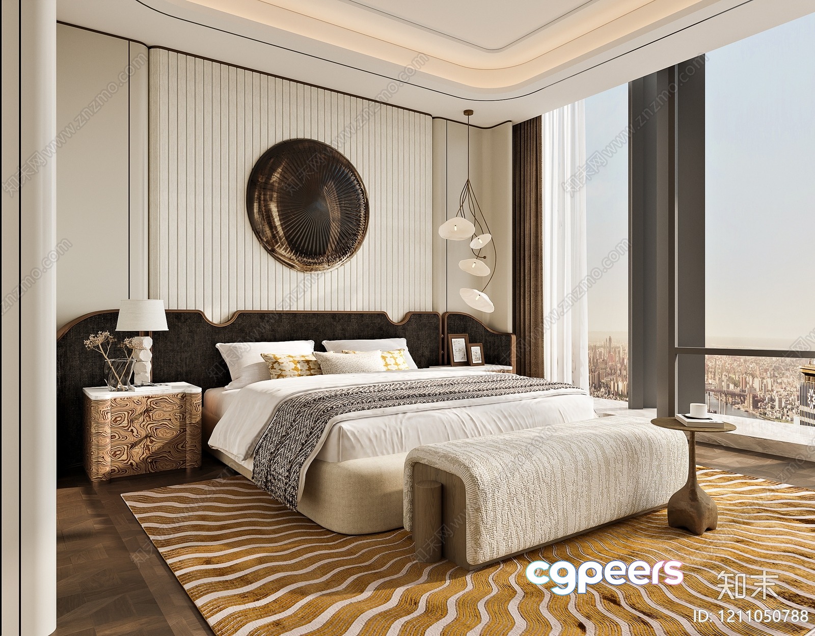 Cozy Bedroom 3D Model - 18847 - VRAY Render
