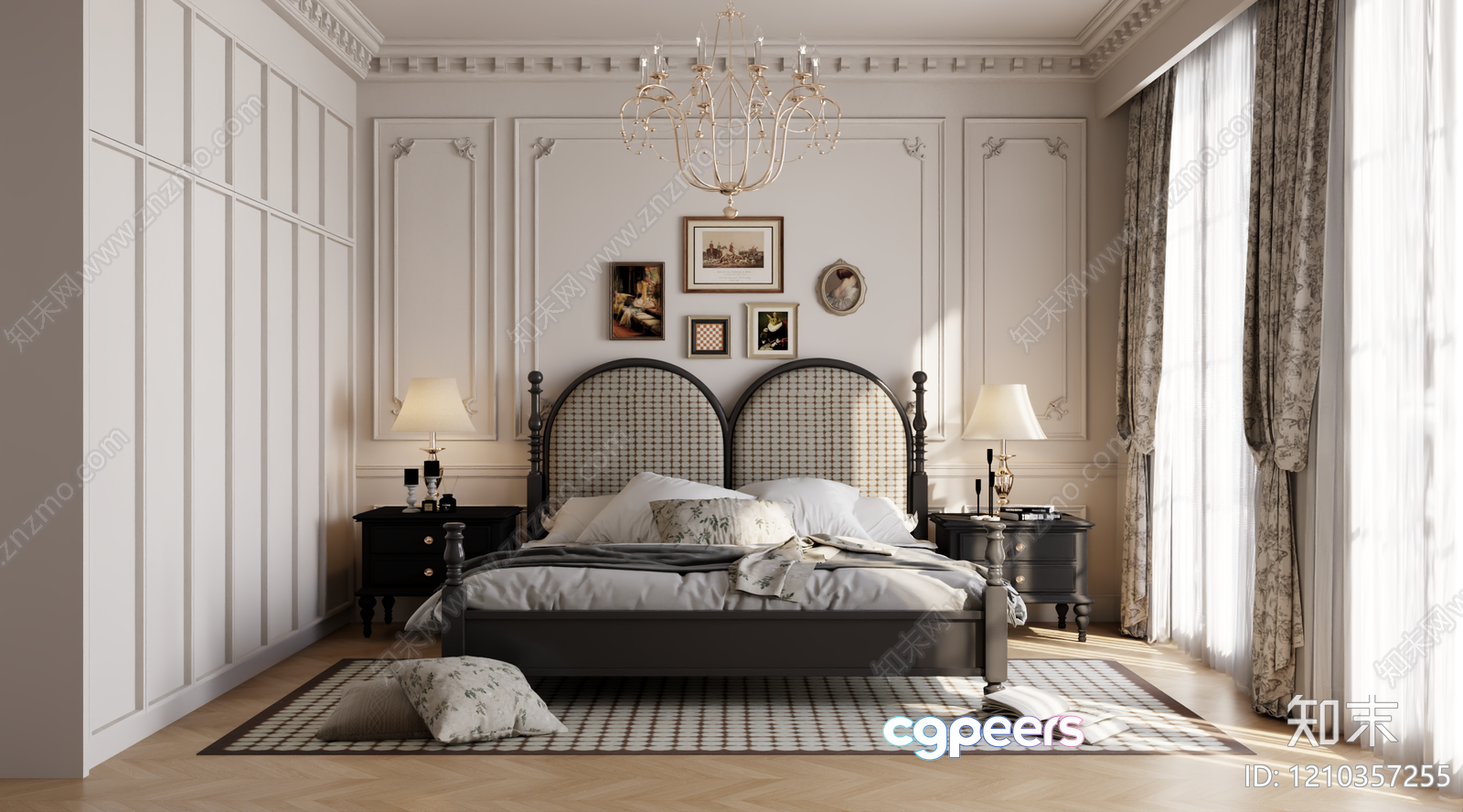 Cozy Bedroom 3D Model - 4808 - VRAY Render