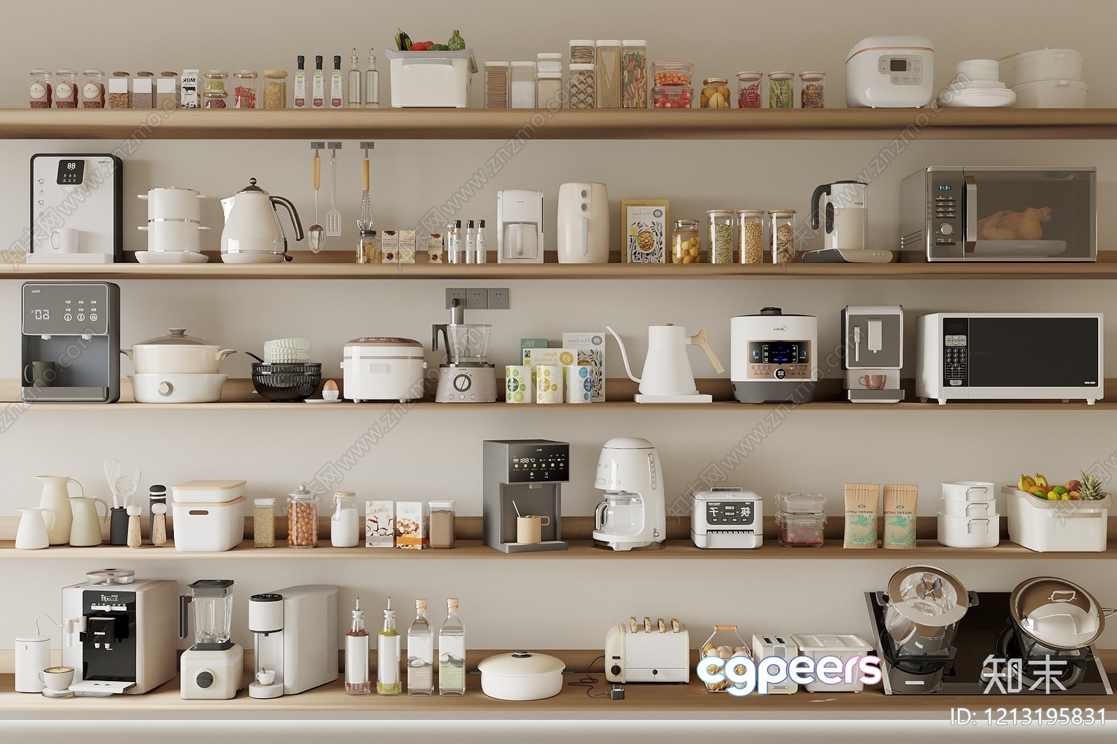 Modern Kitchen Appliances 3D Model - 15661 - VRAY Render Modern Kitchen Appliances 3D Model - 15661 - VRAY Render