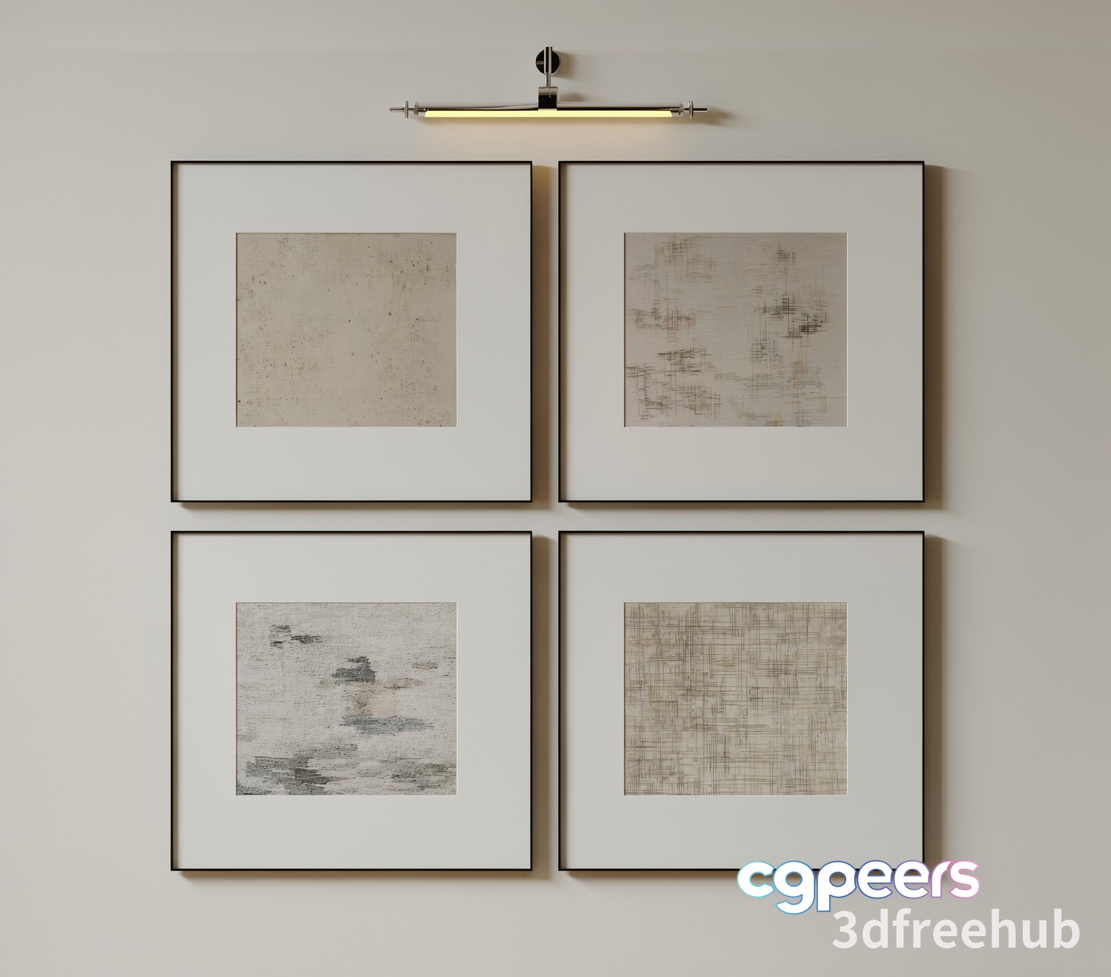 Minimalist Art Pieces 3D Model - 19867 - VRAY Render