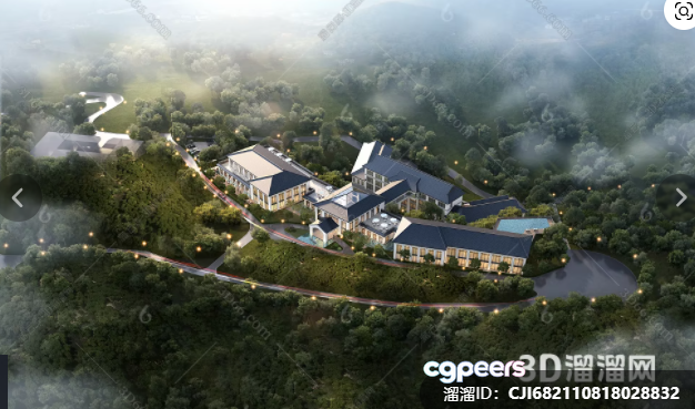 A 3D Rendering Of A Large House 3D Model - 8213 - VRAY Render A 3D Rendering Of A Large House 3D Model - 8213 - VRAY Render