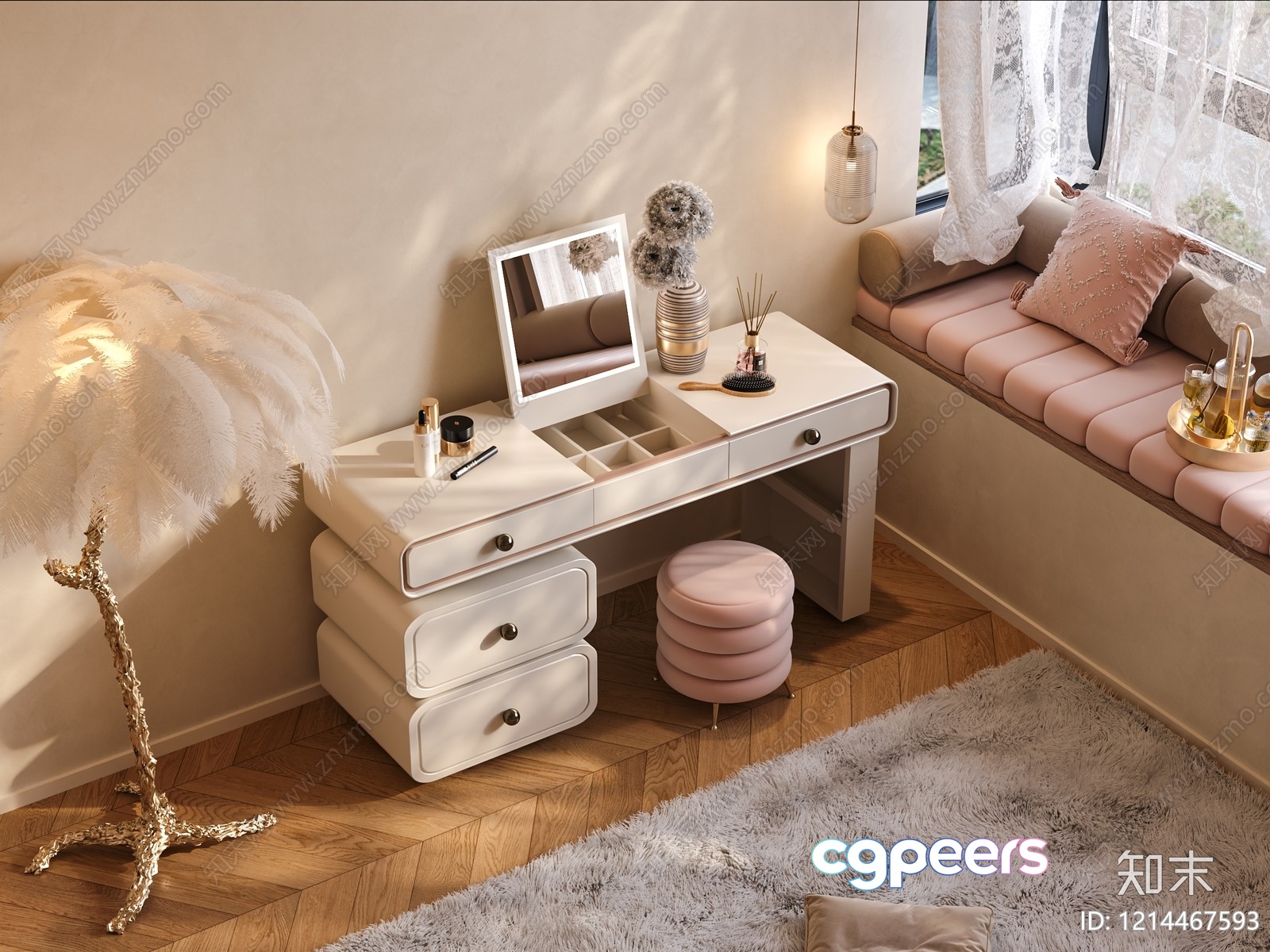 Cozy Bedroom 3D Model - 11932 - VRAY Render