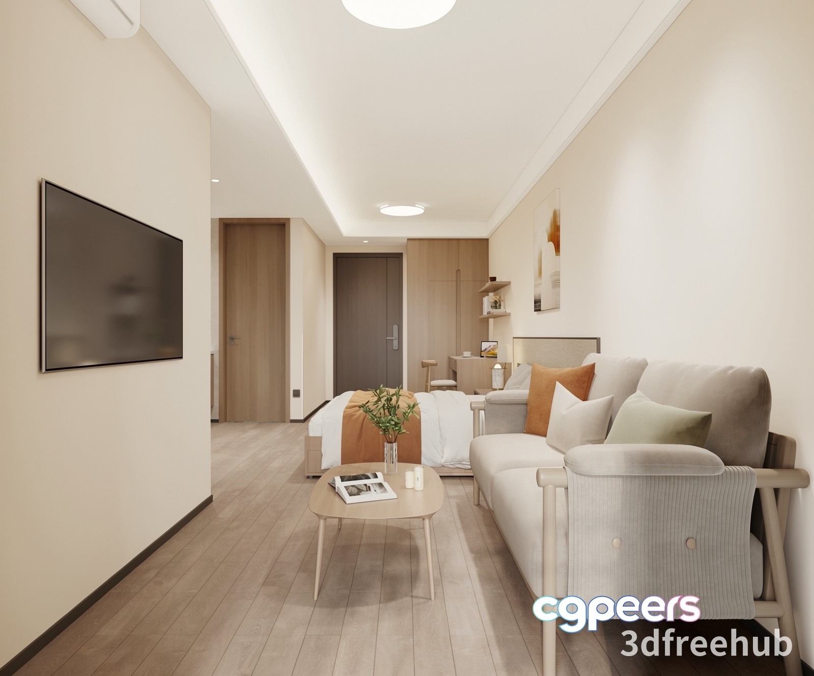 Modern Living Room 3D Model - 19977 - VRAY Render Modern Living Room 3D Model - 19977 - VRAY Render
