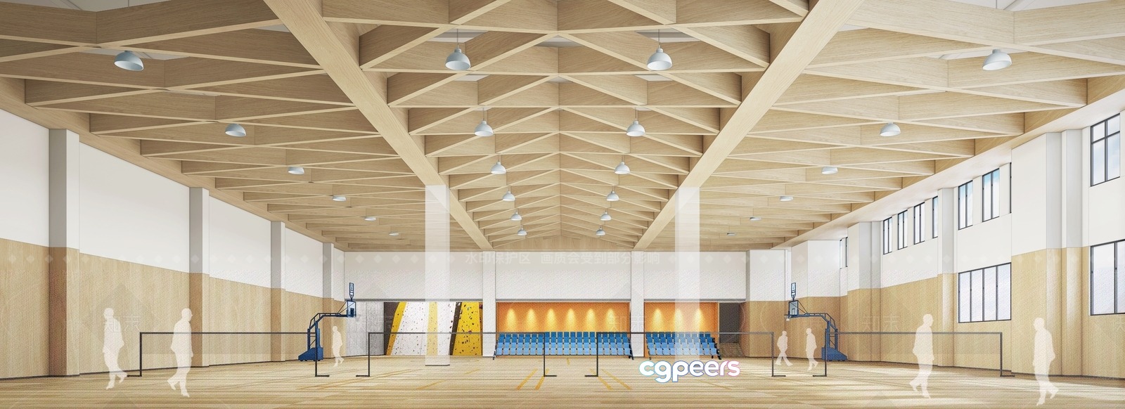 Wooden Gymnasium 3D Model - 13143 - VRAY Render Wooden Gymnasium 3D Model - 13143 - VRAY Render
