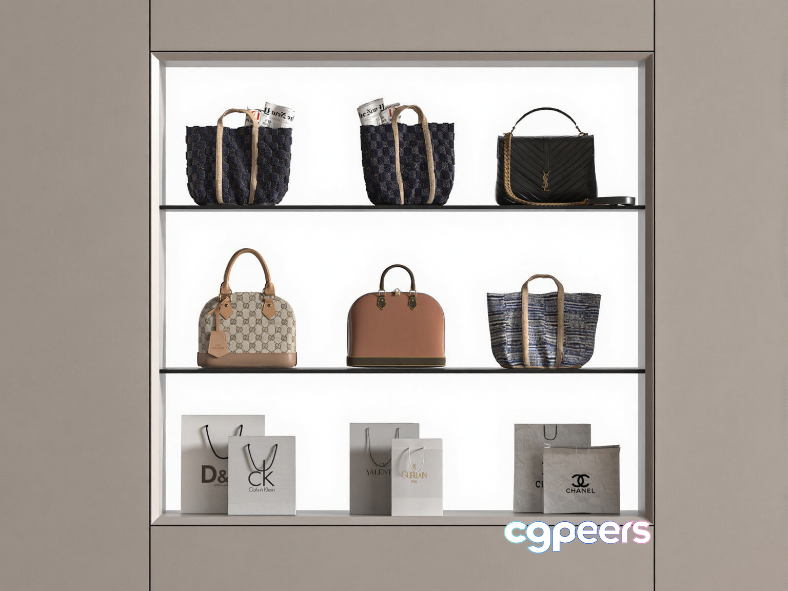 Luxury Handbags 3D Model - 21021 - VRAY Render