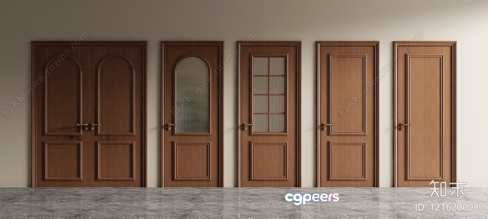 Wooden Interior Doors 3D Model - 18431 - VRAY Render Wooden Interior Doors 3D Model - 18431 - VRAY Render