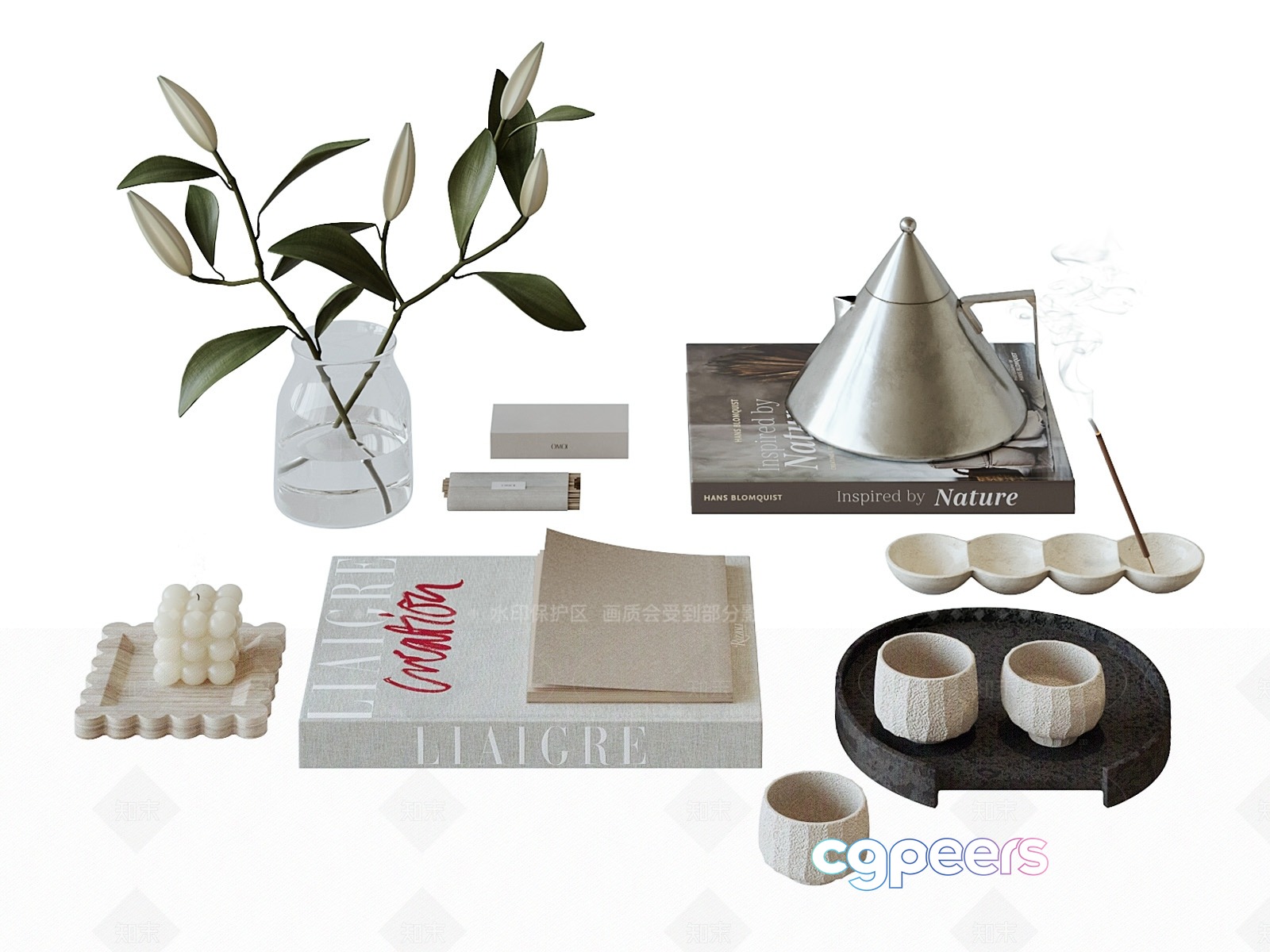 Modern Home Decor 3D Model - 821 - VRAY Render Modern Home Decor 3D Model - 821 - VRAY Render