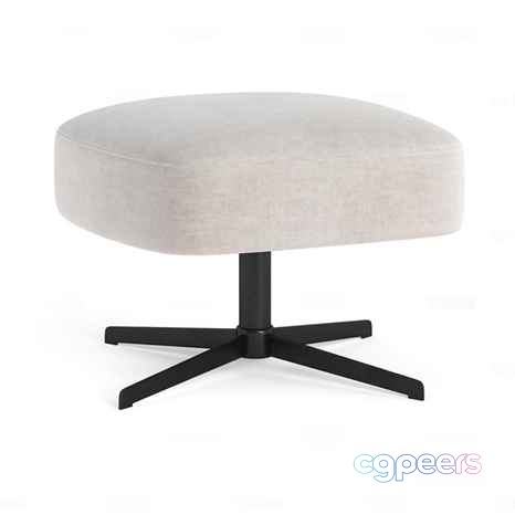 Modern Velvet Stool 3D Model - 8731 - CORONA Render Modern Velvet Stool 3D Model - 8731 - CORONA Render