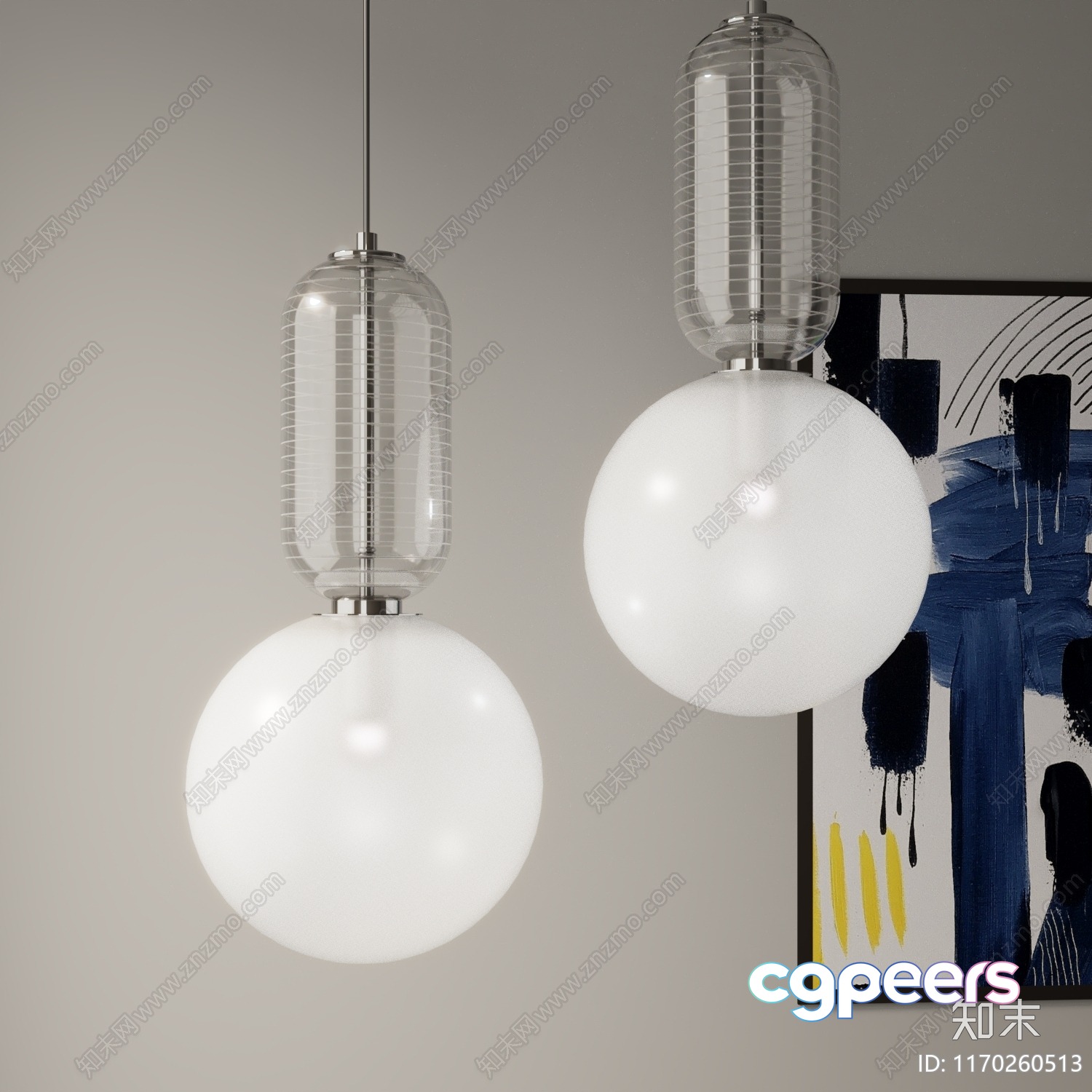 Modern Light Fixtures 3D Model - 23123 - VRAY Render