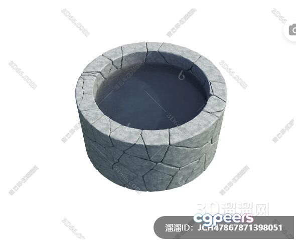 A 3D Model Of A Well 3D Model - 330 - VRAY Render A 3D Model Of A Well 3D Model - 330 - VRAY Render