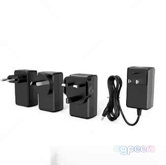 Black Wall Chargers 3D Model - 2655 - VRAY Render