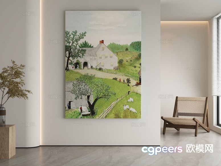 Cozy Farmhouse Interior 3D Model - 2621 - VRAY Render