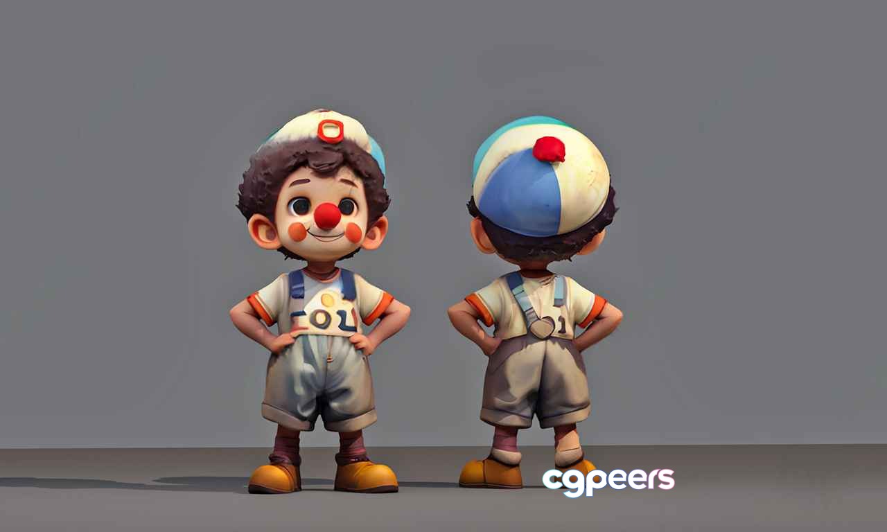A Cartoon Boy 3D Model - 18394 - VRAY Render A Cartoon Boy 3D Model - 18394 - VRAY Render