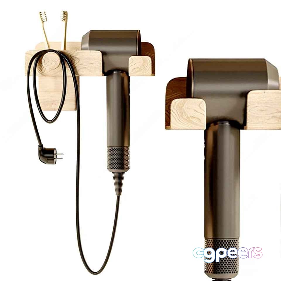 Modern Wall-Mounted Toothbrush Holder 3D Model - 936 - CORONA Render Modern Wall-Mounted Toothbrush Holder 3D Model - 936 - CORONA Render