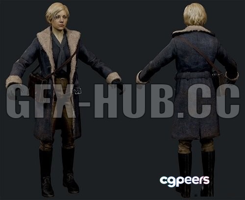 3D Game Assets - Marie Fischer 3D Model 3D Game Assets - Marie Fischer 3D Model