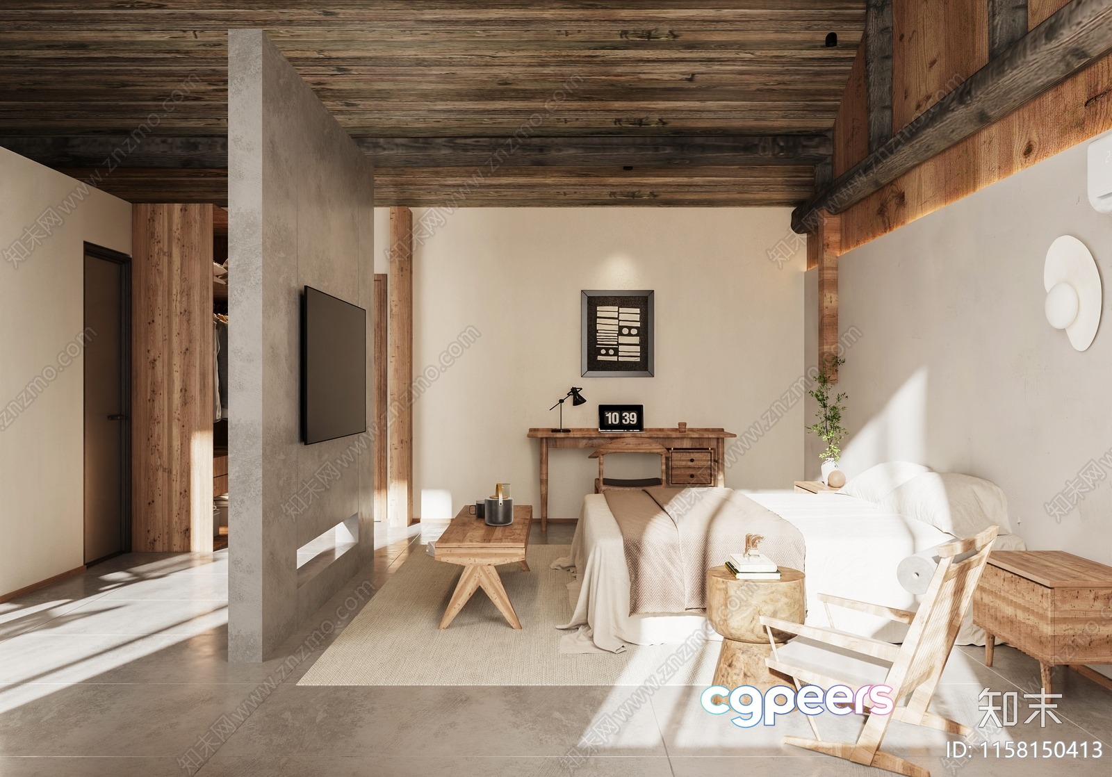 A Modern Living Room 3D Model - 11324 - CORONA Render