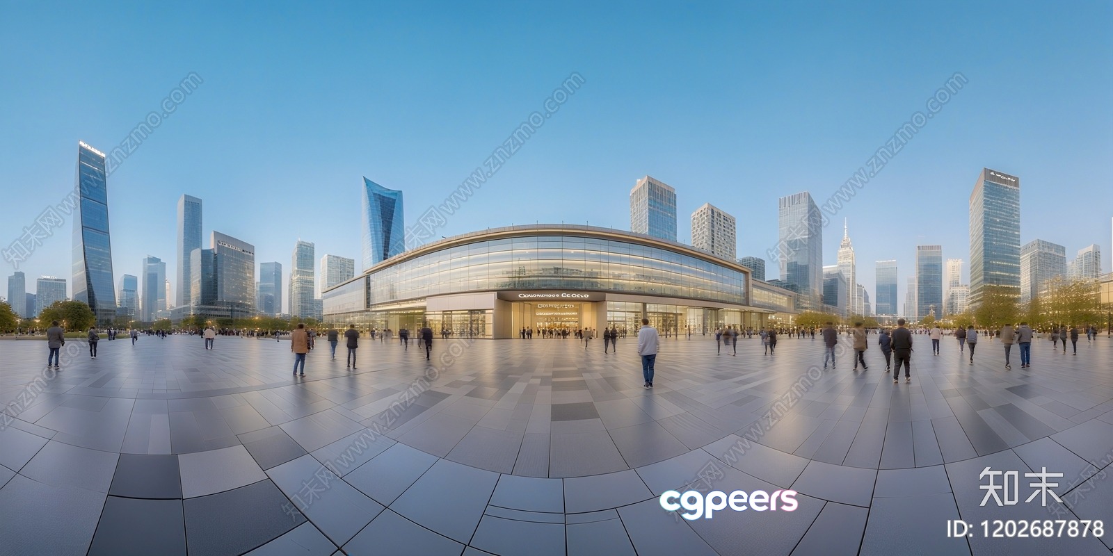City Square Building 3D Model - 10099 - VRAY Render
