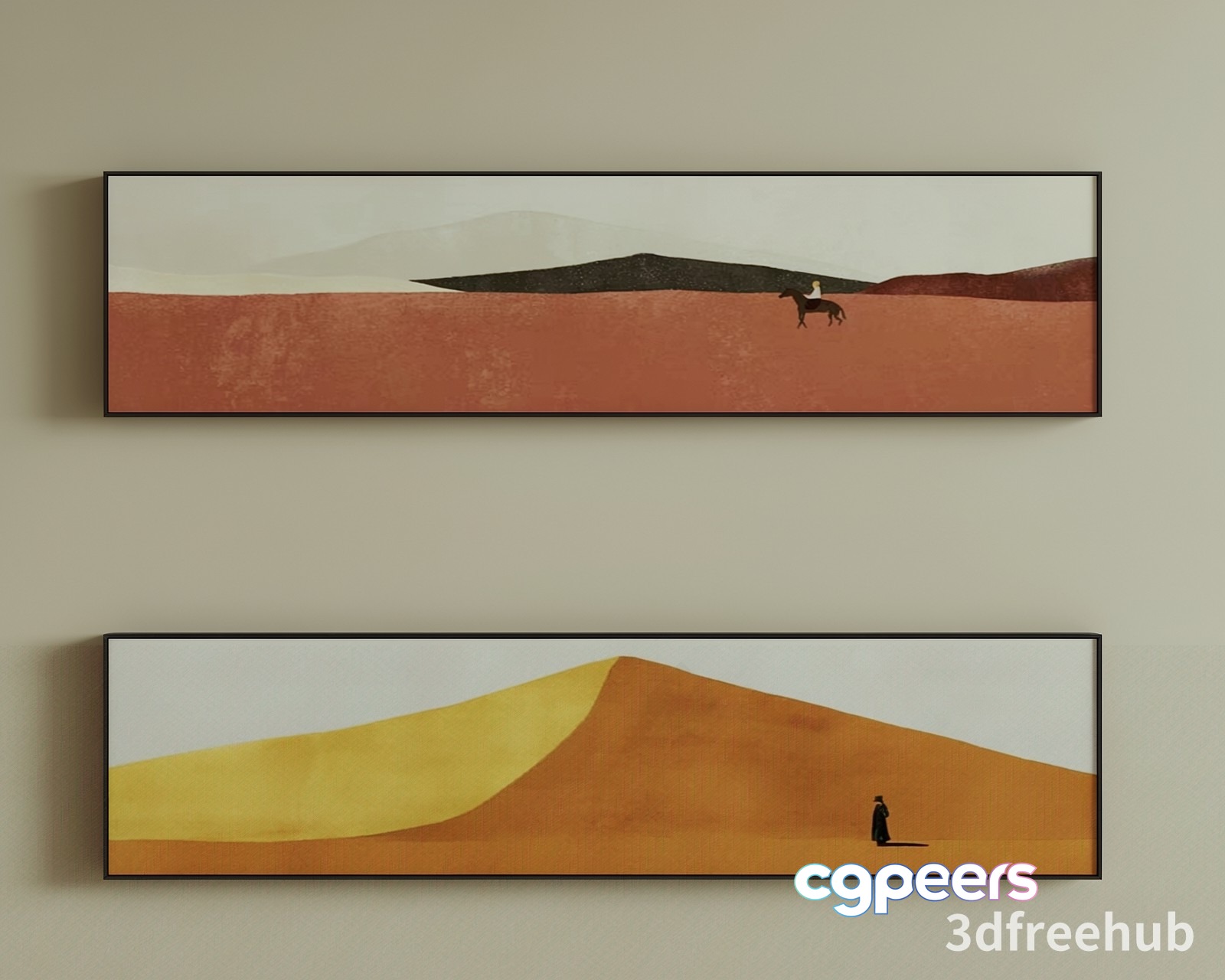 Desert Landscape Painting 3D Model - 22579 - VRAY Render Desert Landscape Painting 3D Model - 22579 - VRAY Render