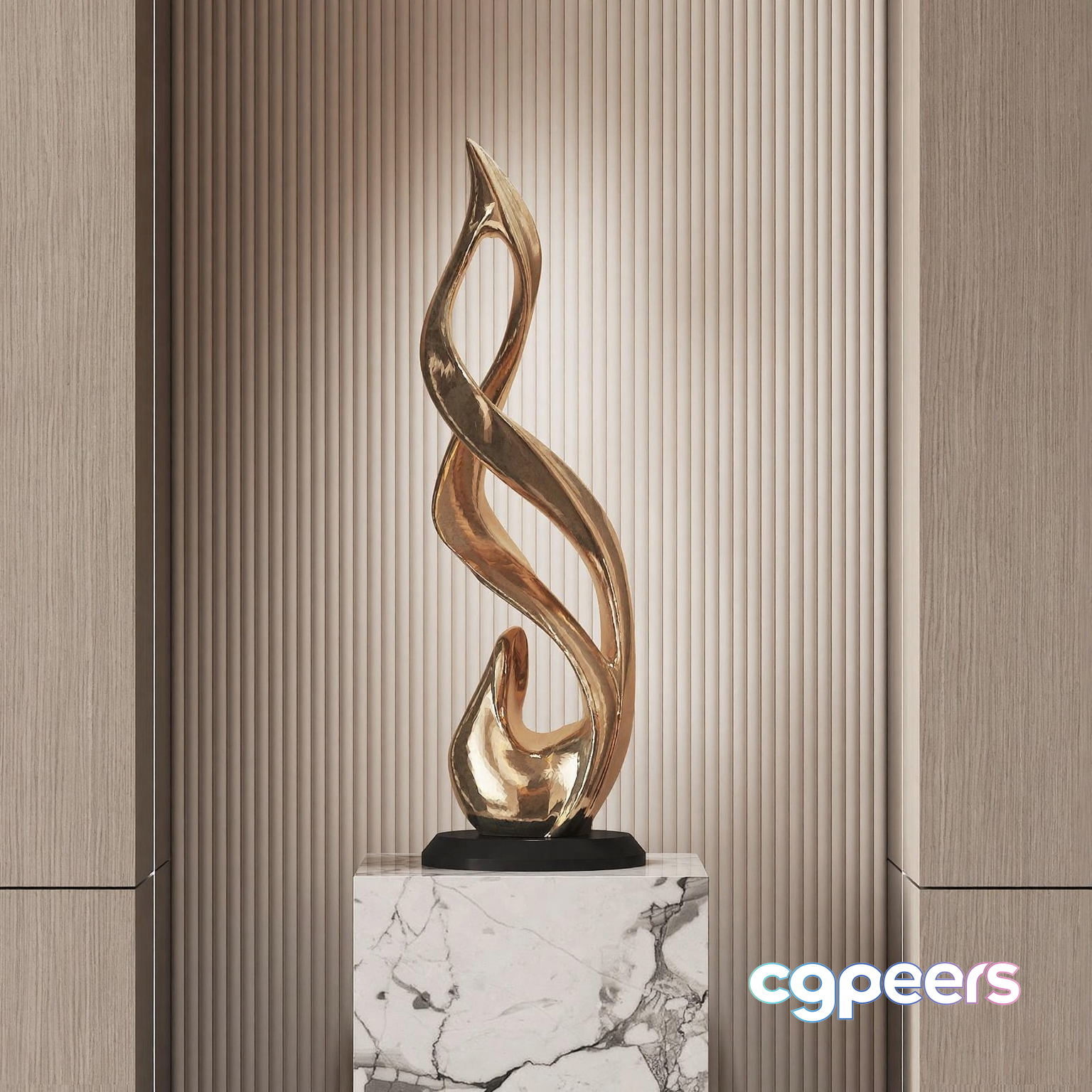 Modern Decorative Sculpture 3D Model - 10481 - VRAY Render