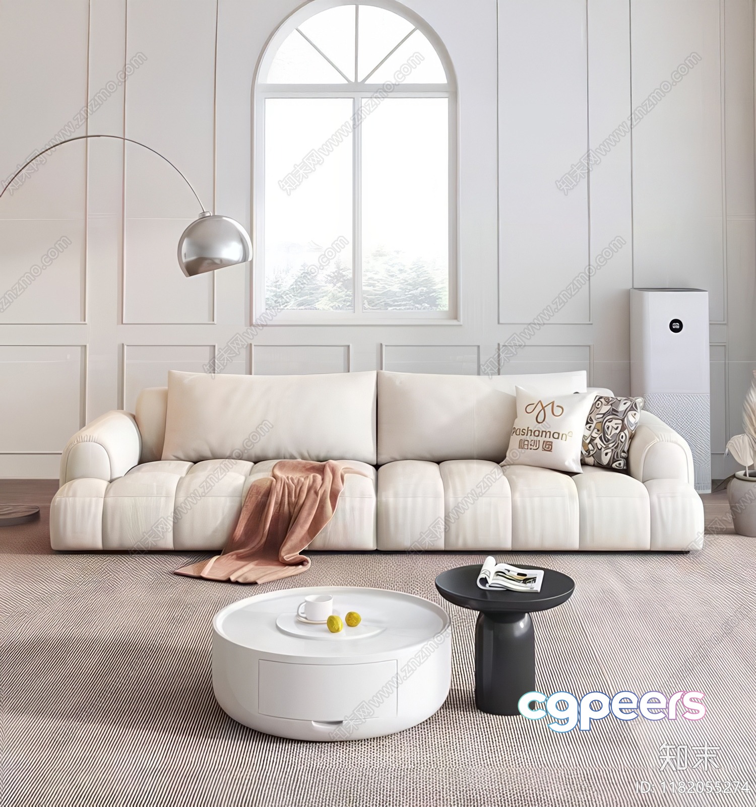 Modern Living Room 3D Model - 2468 - CORONA Render