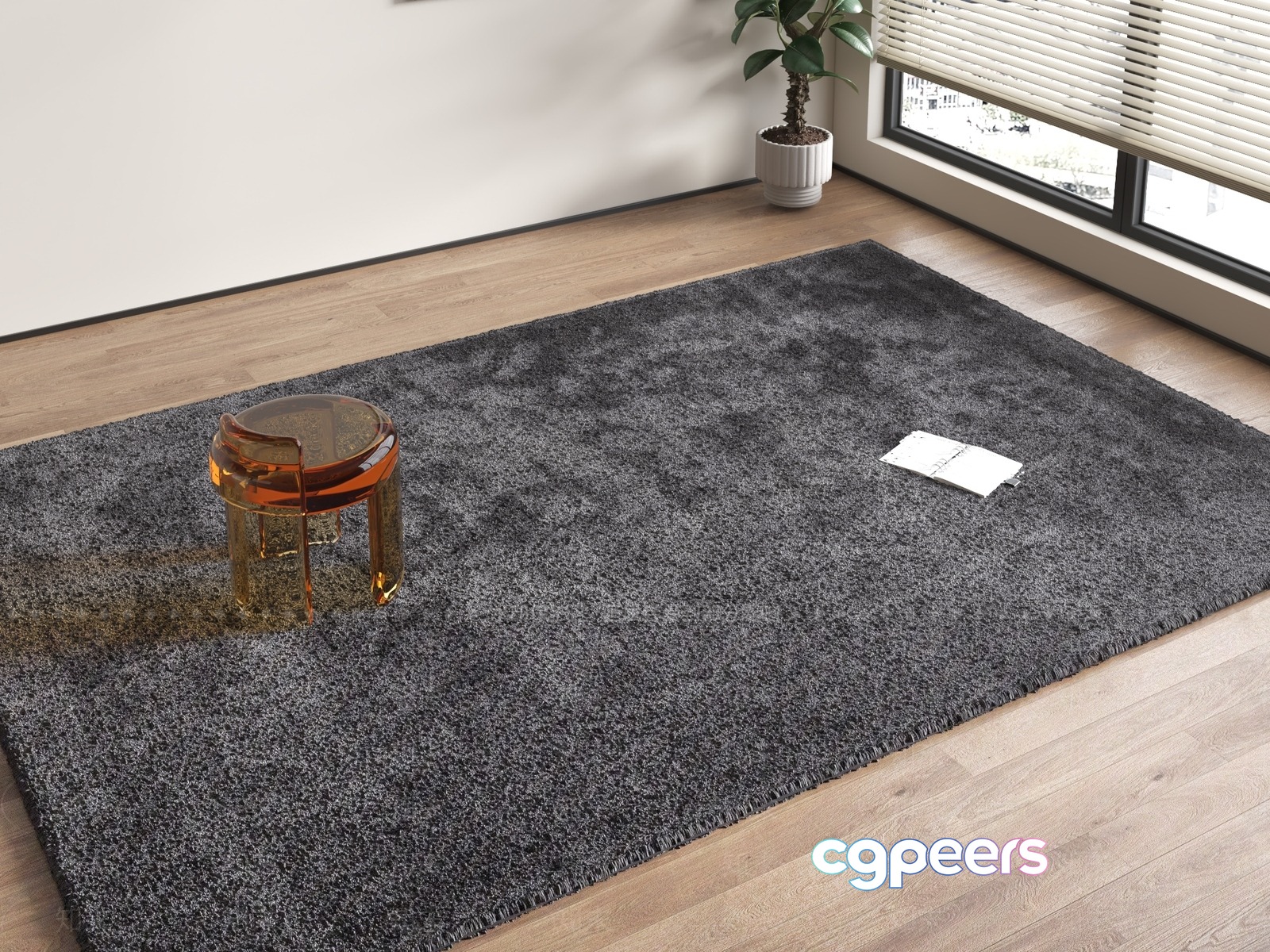 Modern Grey Rug 3D Model - 12767 - VRAY Render Modern Grey Rug 3D Model - 12767 - VRAY Render