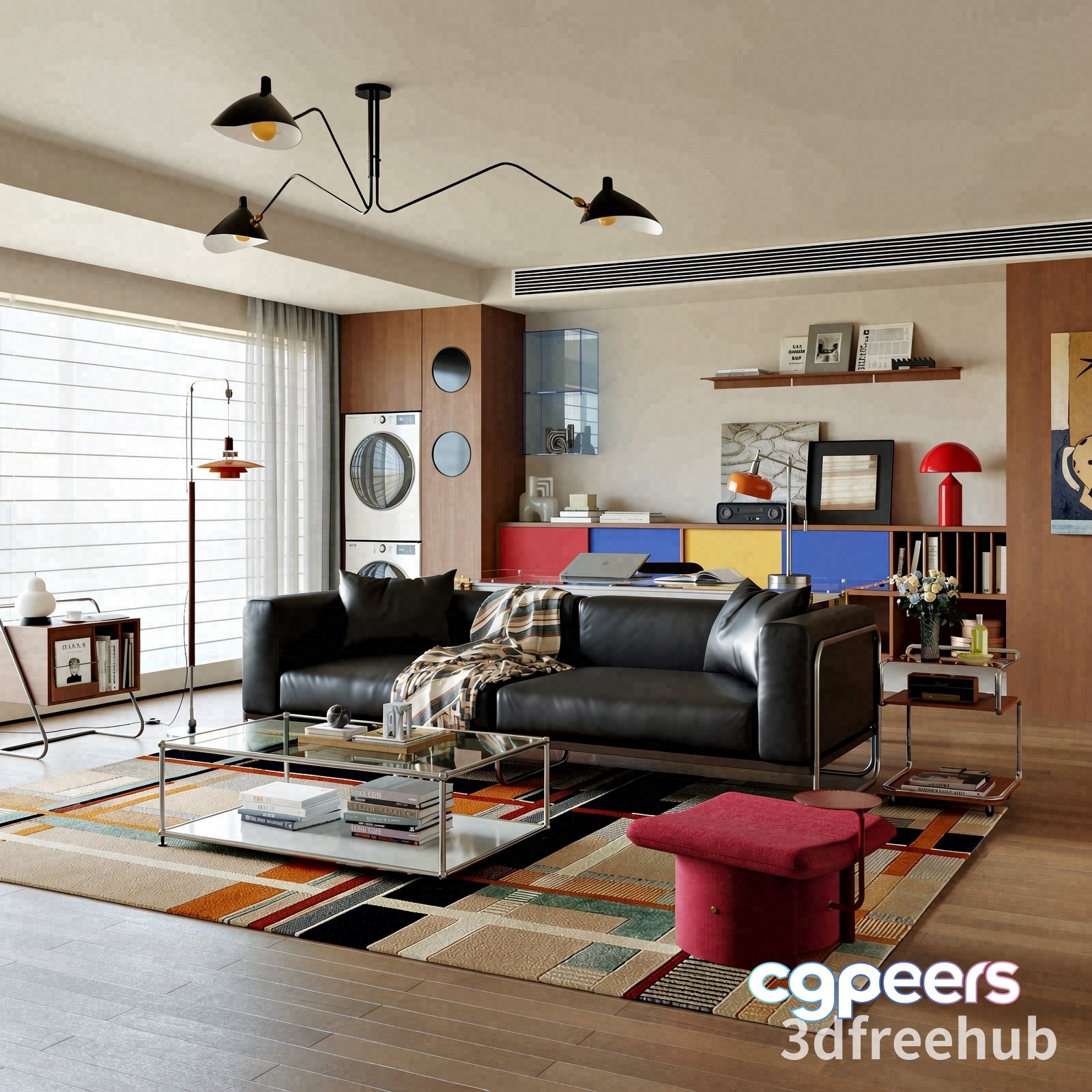 Modern Living Room 3D Model - 22034 - VRAY Render