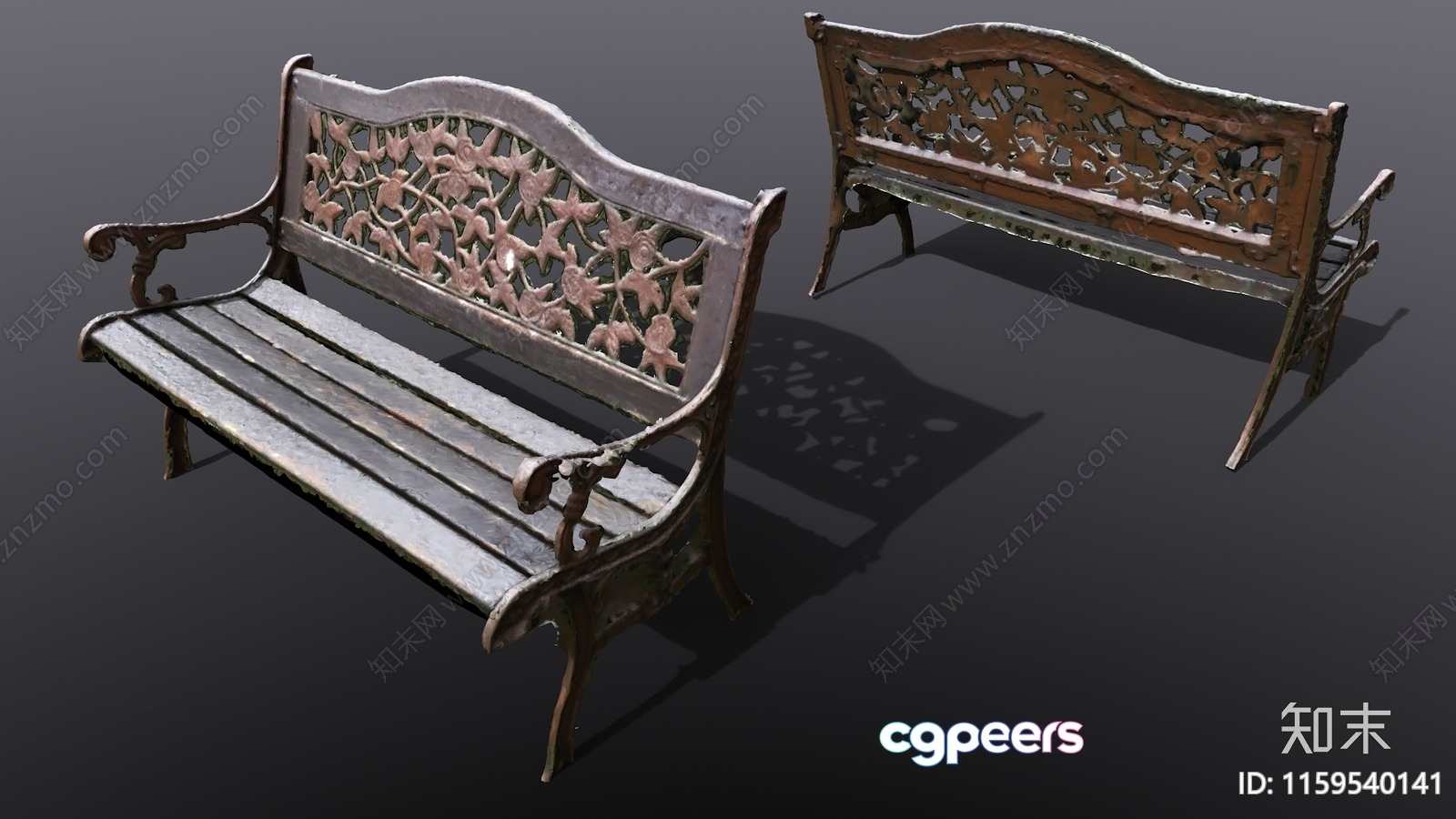 Wooden Bench 3D Model - 519 - VRAY Render