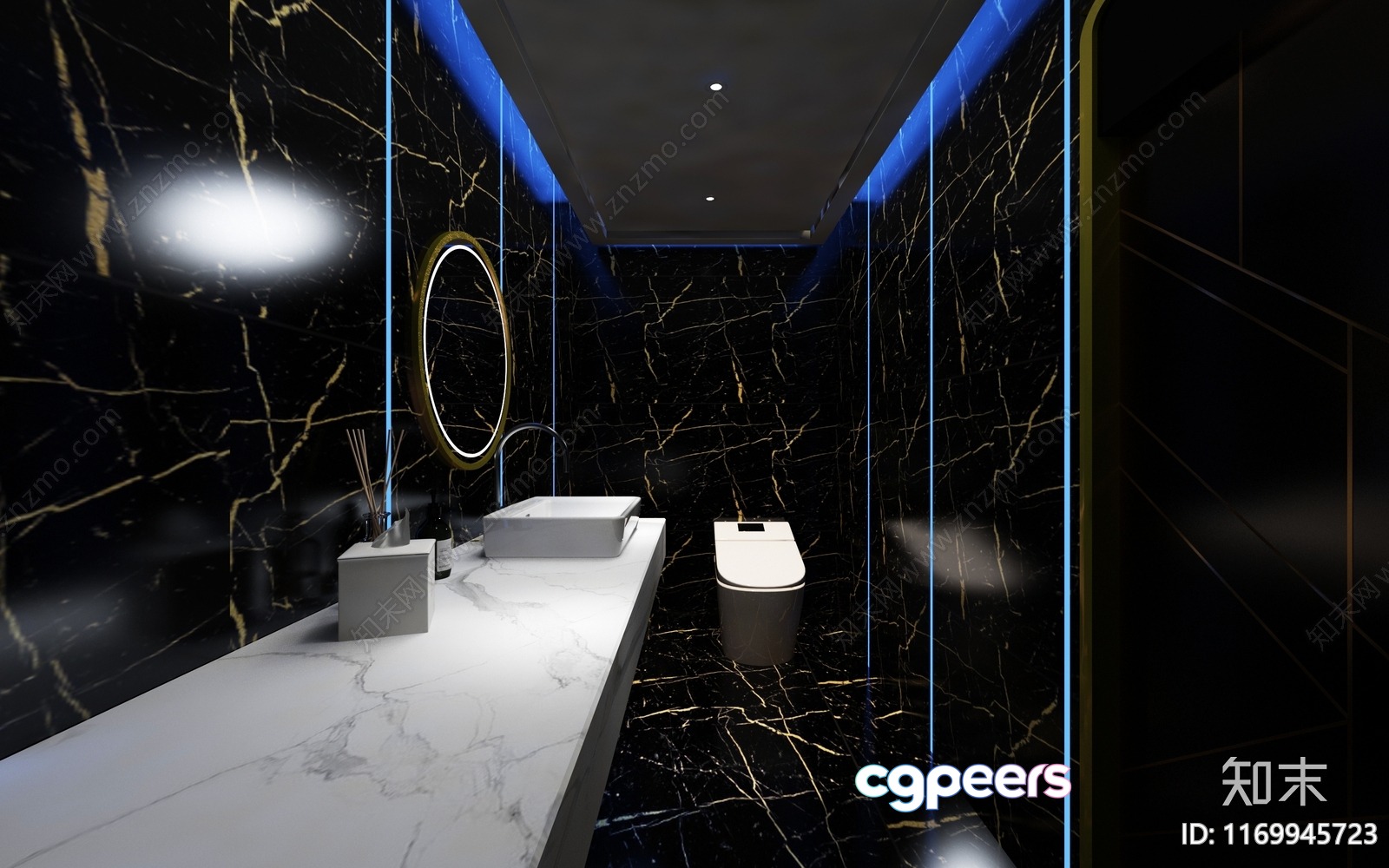 Modern Bathroom 3D Model - 10795 - VRAY Render