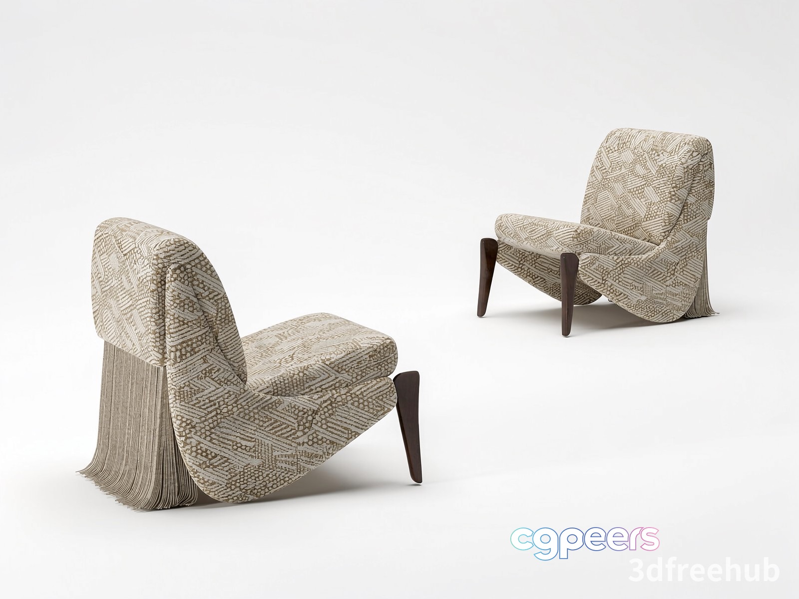 Cozy Modern Chairs 3D Model - 20518 - VRAY Render
