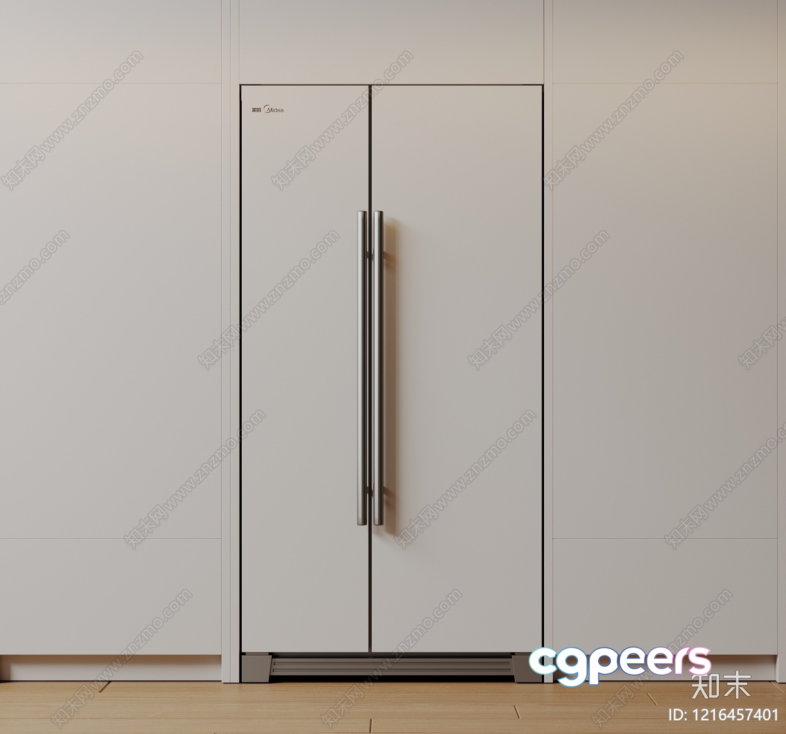 White Refrigerator 3D Model - 15555 - CORONA Render White Refrigerator 3D Model - 15555 - CORONA Render