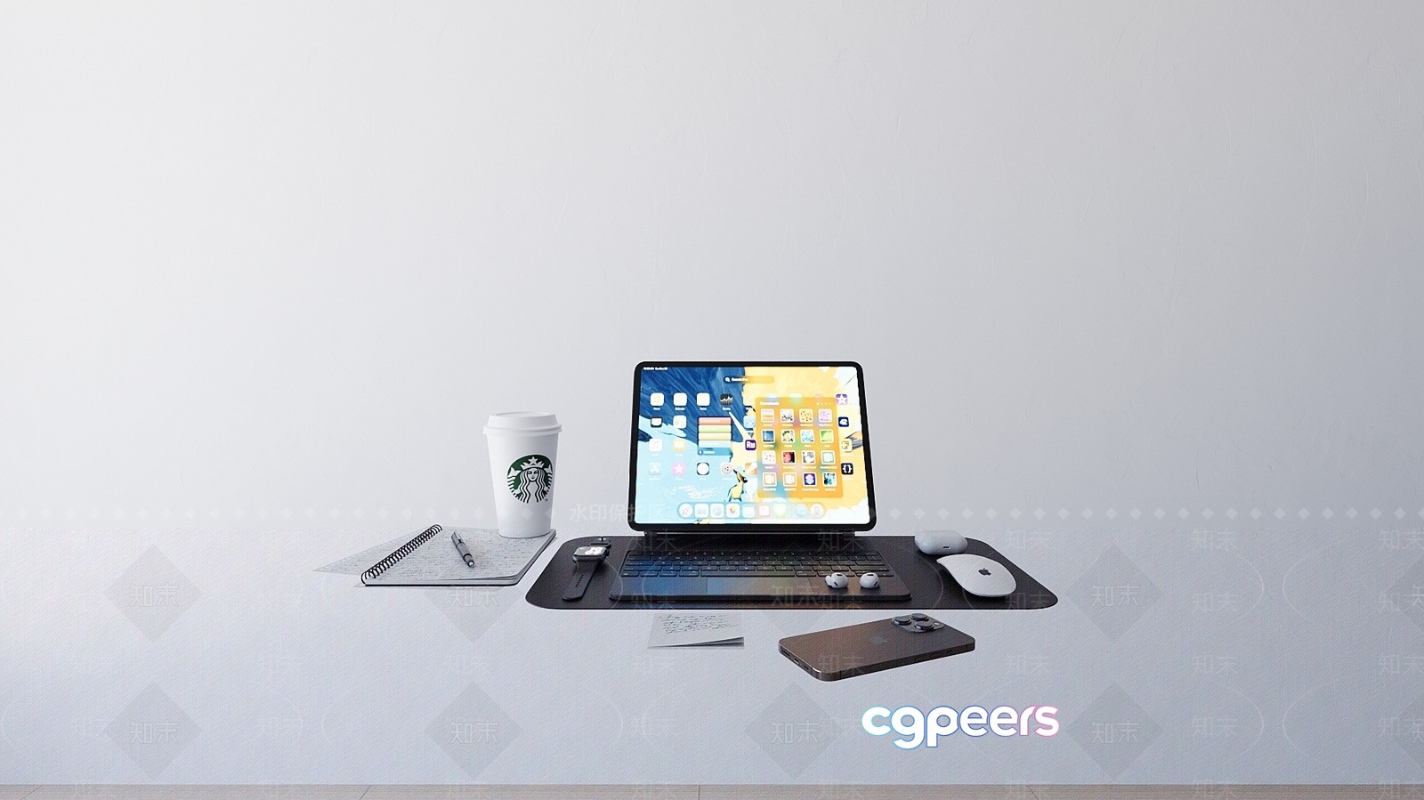 A Laptop On A Desk 3D Model - 11210 - VRAY Render A Laptop On A Desk 3D Model - 11210 - VRAY Render