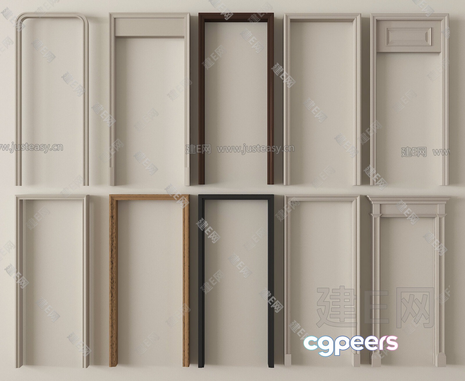 A Collection Of Various Picture Frames 3D Model - 23406 - VRAY Render