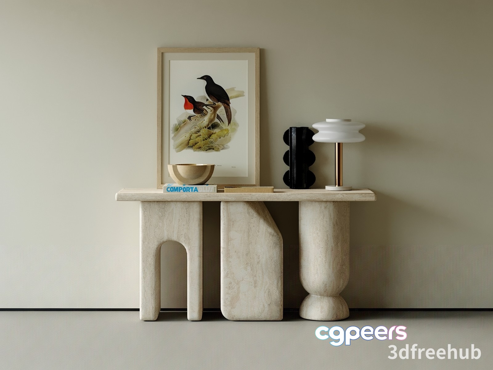 A Modern Console Table 3D Model - 19599 - VRAY Render A Modern Console Table 3D Model - 19599 - VRAY Render