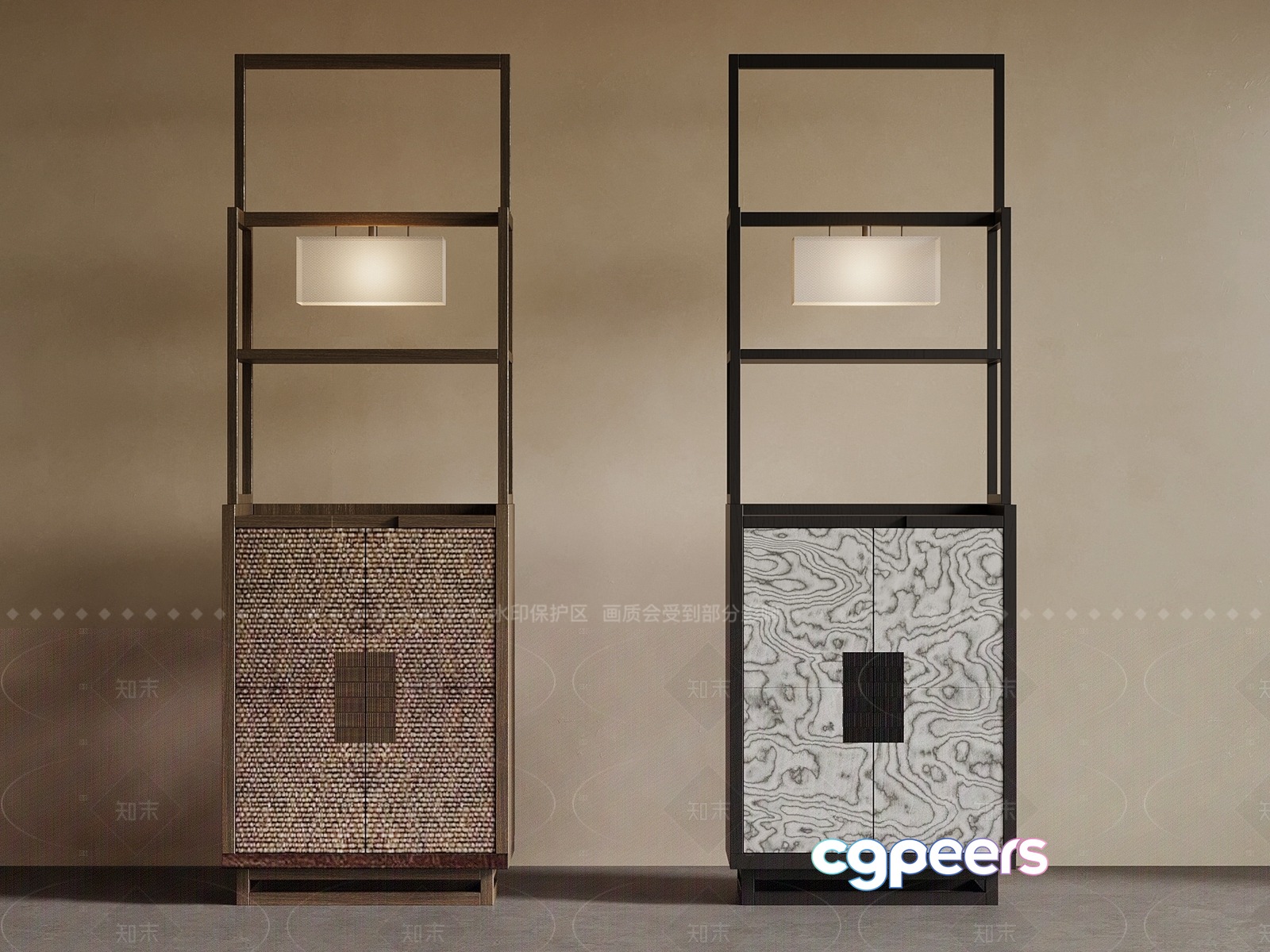 Modern Tall Cabinets 3D Model - 6153 - VRAY Render